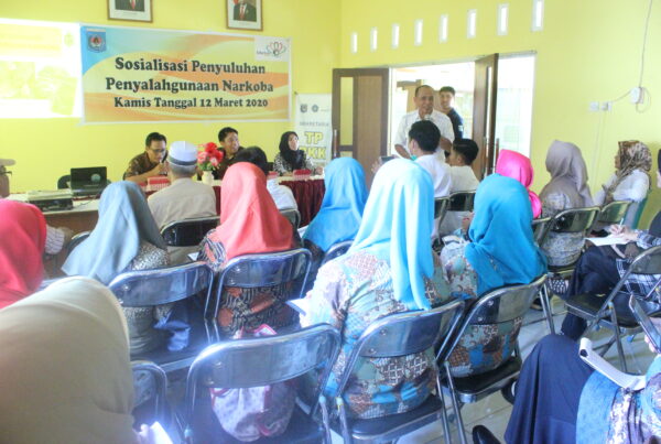 Sosialisasi penyuluhan penyalahgunaan narkoba di Kelurahan Tanjung Karang Permai