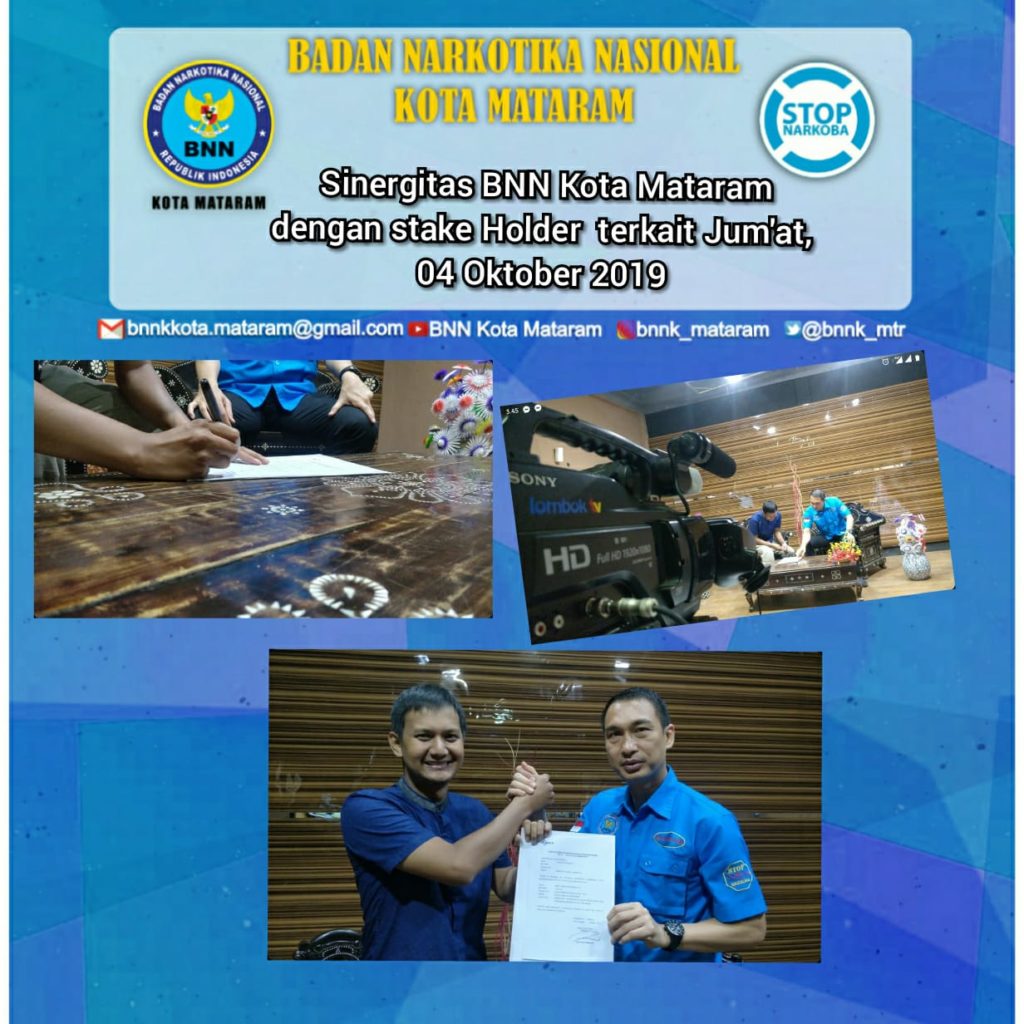 Sinergitas BNN Kota Mataram dengan Stakeholder Terkait