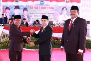 Pengucapan Sumpah Pimpinan DPRD Kota Mataram Masa Jabatan 2019 -2024