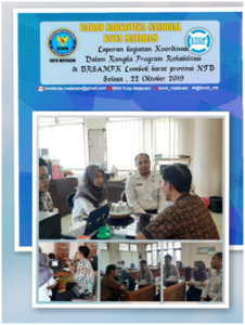 Koordinasi dalam rangka MoU antara BRSAMPK Paramita dan BNN K Mataram terkait program Rehabilitasi