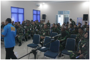 Sosialisasi P4GN terhadap prajurit TNI AU LANUD ZAM
