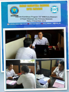 Kegiatan Koordinasi Program Asesmen Terpadu BNN Kota Mataram di Kejari Mataram dan Sat Resnarkoba Polresta Mataram