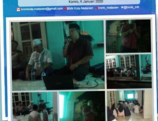 BNN Kota Mataram melalui Seksi Rehabilitasi melakukan Layanan Rehabilitasi Berbasis Masyarakat di Lingk. Karang Tatah, Kelurahan Monjok Timur